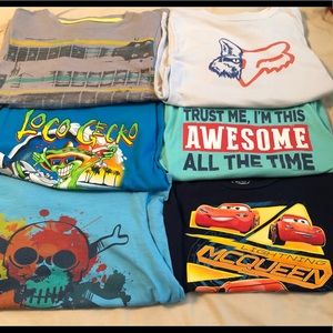 1 Lot of 7 Boys Shirts multiple Brands